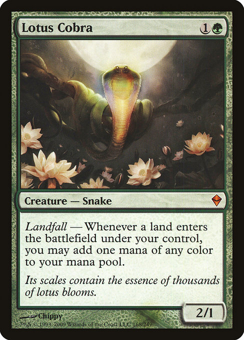 Lotus Cobra - Zendikar Mythic Card