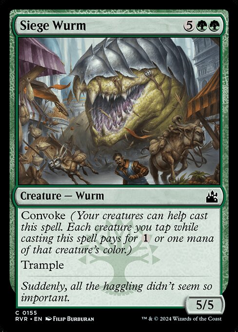 Siege Wurm - Ravnica Remastered Common Card