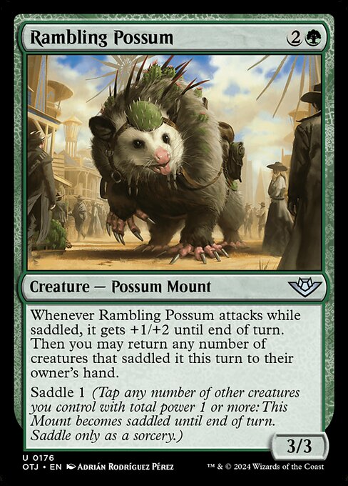 Rambling Possum - Outlaws of Thunder Junction Uncommon Card