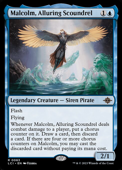 Malcolm, Alluring Scoundrel - The Lost Caverns of Ixalan Rare Card