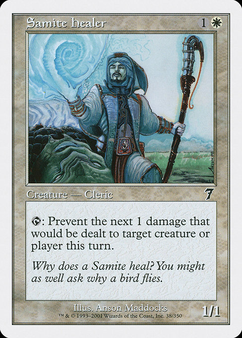 Samite Healer - Seventh Edition Common Card
