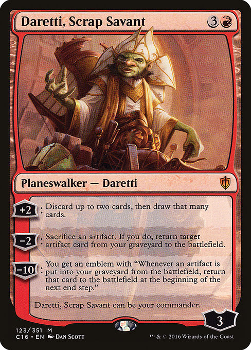 Daretti, Scrap Savant - Commander 2016 Mythic Card