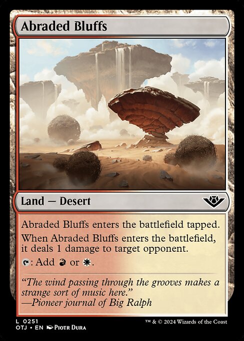 Abraded Bluffs - Outlaws of Thunder Junction Common Card