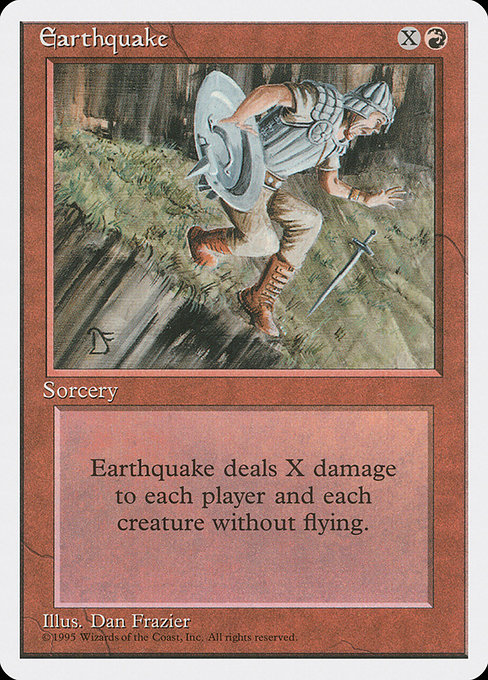 Earthquake - Fourth Edition Rare Card