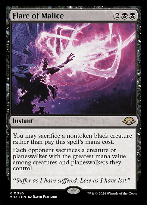 Flare of Malice - Modern Horizons 3 Rare Card