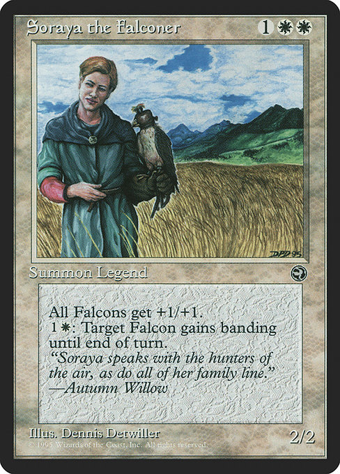 Soraya the Falconer - Homelands Rare Card