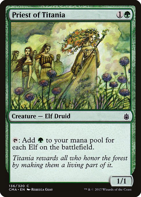 Priest of Titania - Commander Anthology Common Card