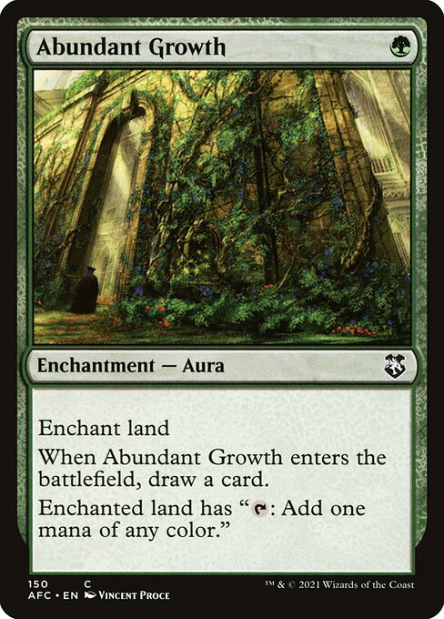 Abundant Growth - Forgotten Realms Commander Common Card