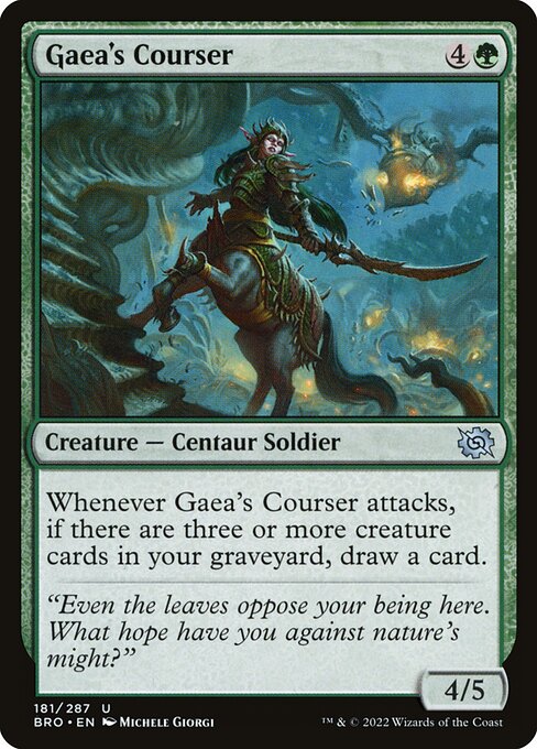 Gaea's Courser - The Brothers' War Uncommon Card