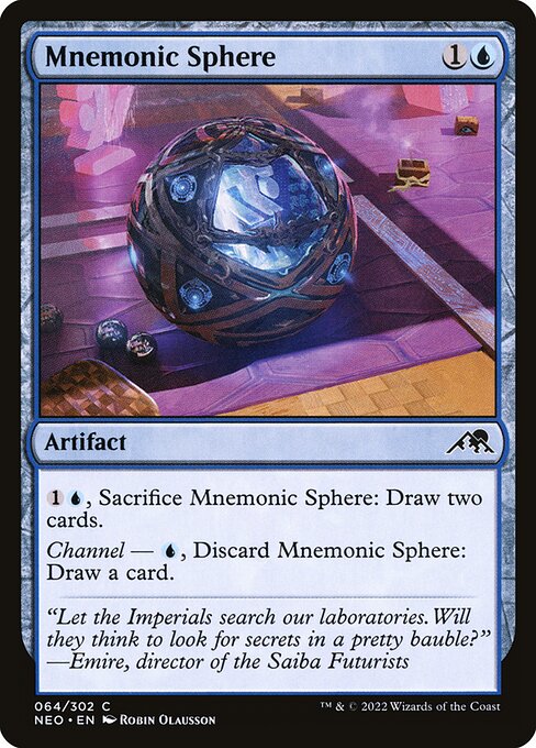 Mnemonic Sphere - Kamigawa: Neon Dynasty Common Card