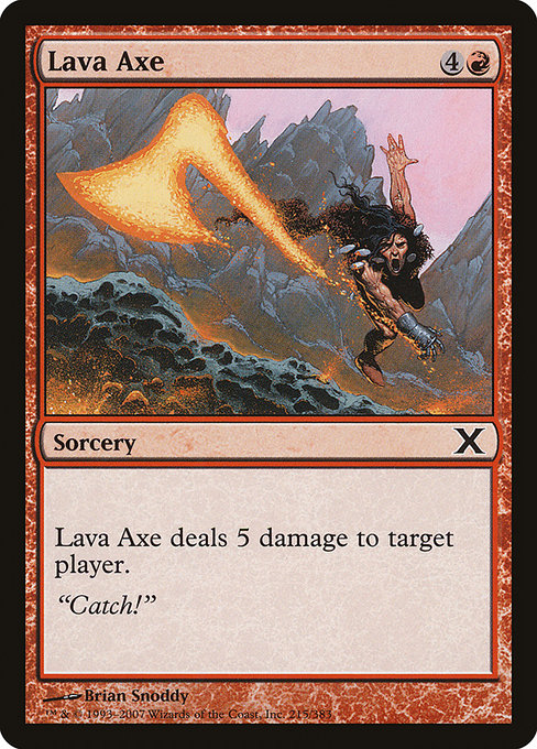Lava Axe - Tenth Edition Common Card