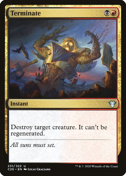 Terminate - Commander 2020 Uncommon Card