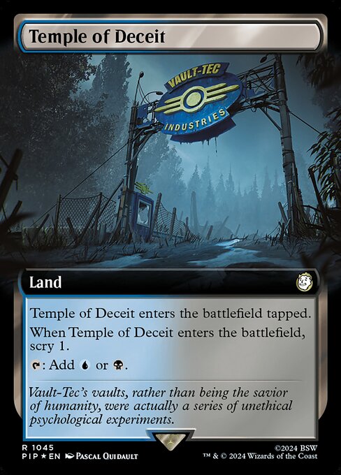 Temple of Deceit - Fallout Rare Card
