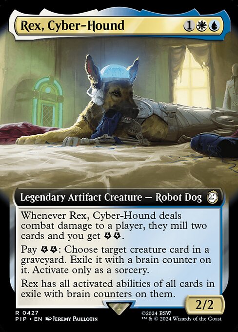 Rex, Cyber-Hound - Fallout Rare Card
