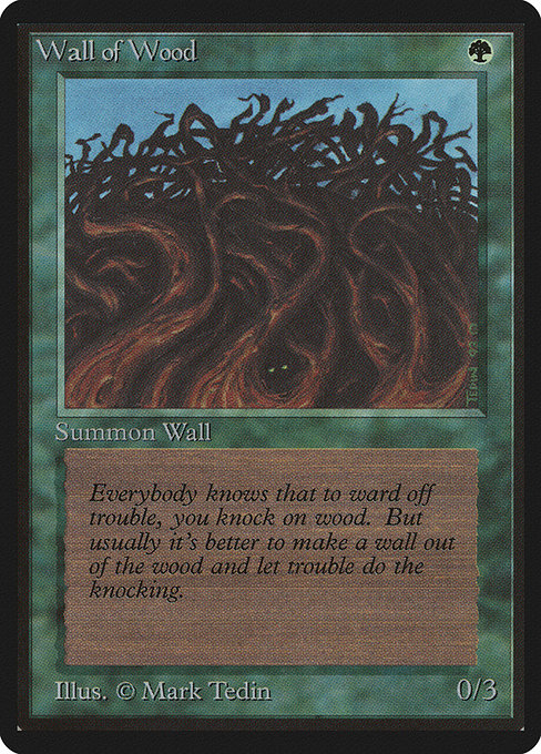 Wall of Wood - Limited Edition Beta Common Card