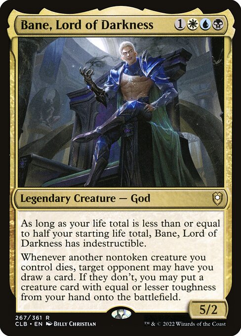Bane, Lord of Darkness - Commander Legends: Battle for Baldur's Gate Rare Card