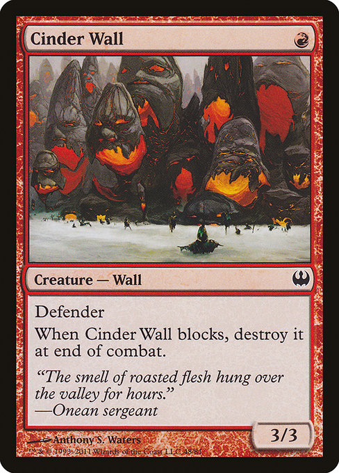 Cinder Wall - Duel Decks: Knights vs. Dragons Common Card