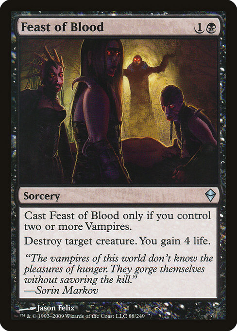 Feast of Blood - Zendikar Uncommon Card