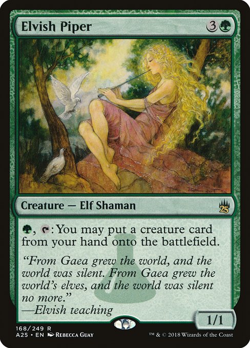 Elvish Piper - Masters 25 Rare Card