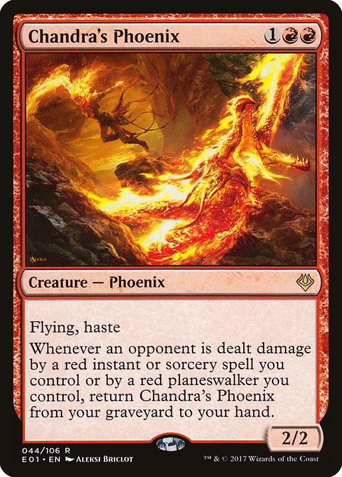 Chandra's Phoenix - Archenemy: Nicol Bolas Rare Card
