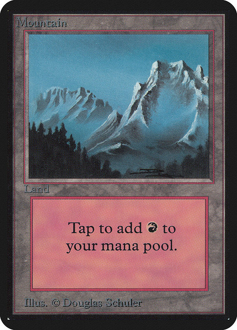 Mountain - Limited Edition Alpha Common Card