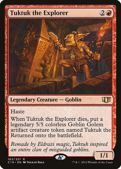 Tuktuk the Explorer - Commander 2014 Rare Card