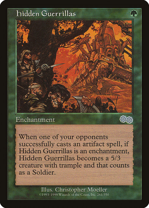 Hidden Guerrillas - Urza's Saga Uncommon Card