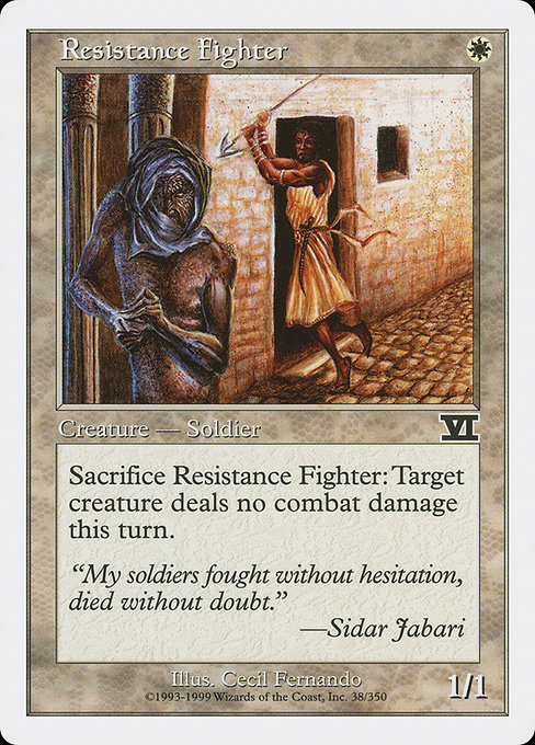 Resistance Fighter - Classic Sixth Edition Common Card