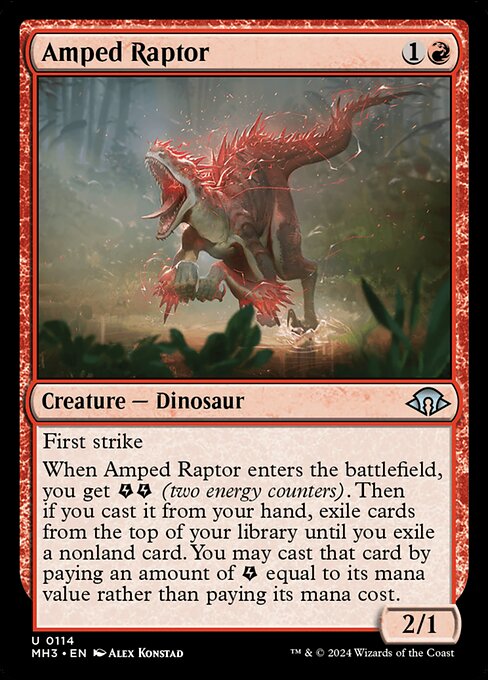 Amped Raptor - Modern Horizons 3 Uncommon Card