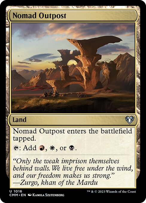 Nomad Outpost - Commander Masters Uncommon Card