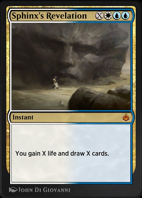 Sphinx's Revelation - Amonkhet Remastered Mythic Card