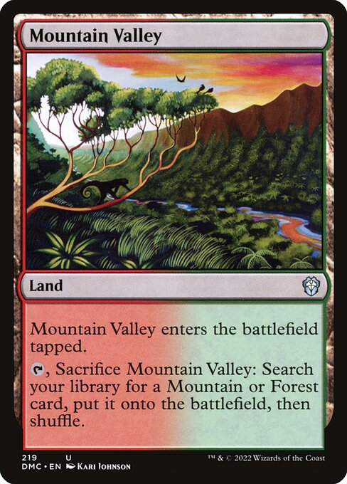 Mountain Valley - Dominaria United Commander Uncommon Card