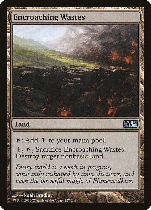 Encroaching Wastes - Magic 2014 Uncommon Card