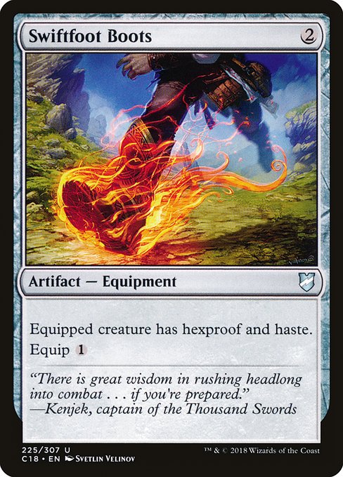 Swiftfoot Boots - Commander 2018 Uncommon Card