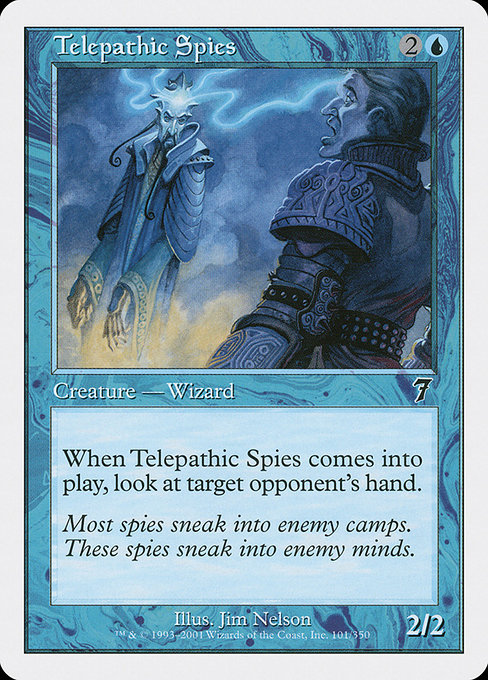 Telepathic Spies - Seventh Edition Common Card