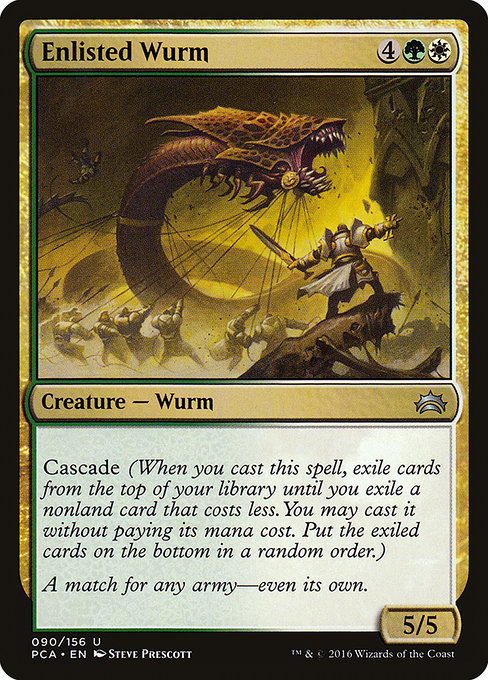 Enlisted Wurm - Planechase Anthology Uncommon Card