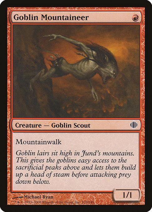 Goblin Mountaineer - Shards of Alara Common Card