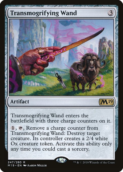 Transmogrifying Wand - Core Set 2019 Rare Card