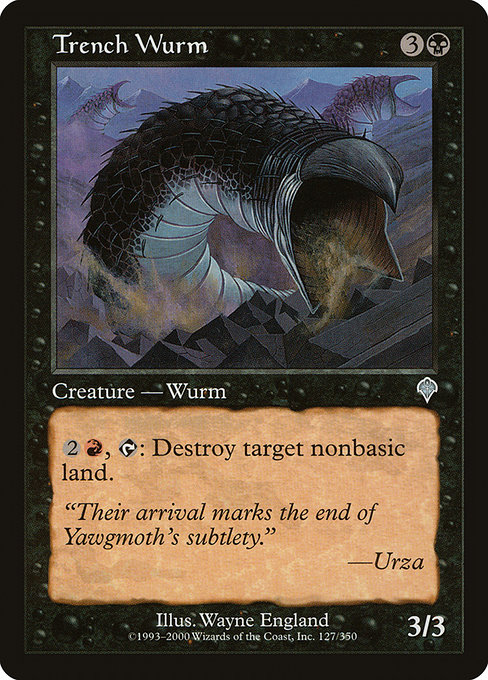 Trench Wurm - Invasion Uncommon Card