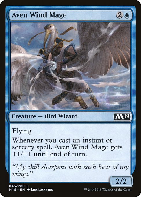 Aven Wind Mage - Core Set 2019 Common Card