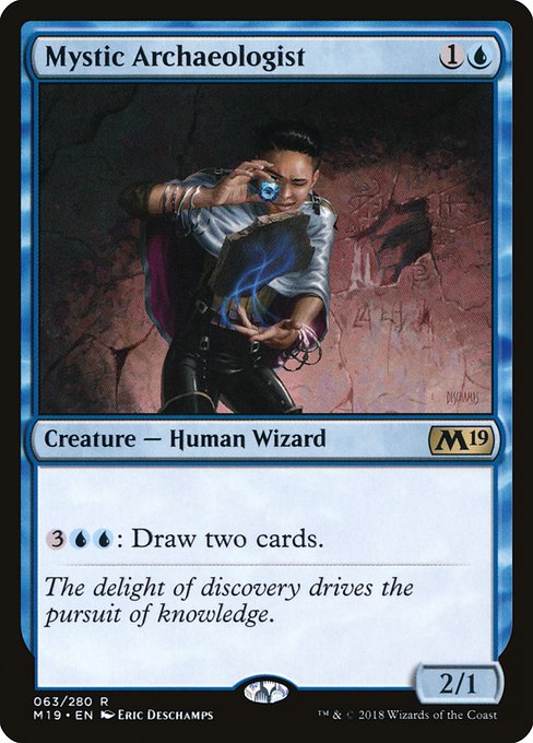 Mystic Archaeologist - Core Set 2019 Rare Card