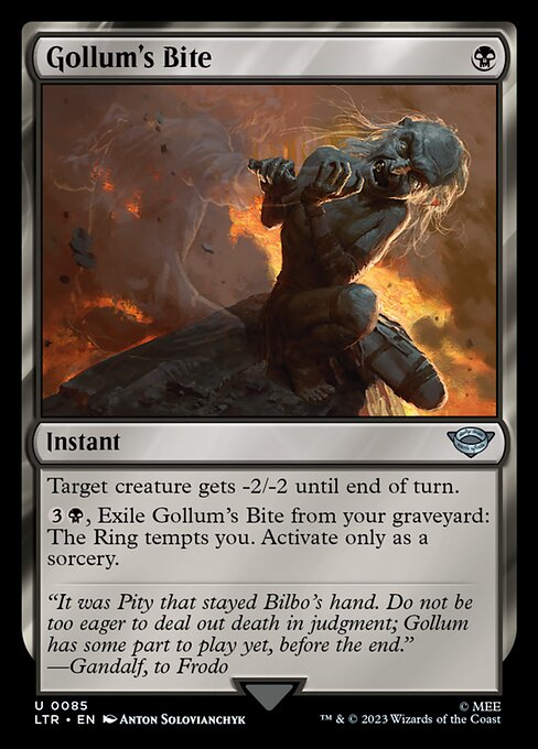 Gollum's Bite - The Lord of the Rings: Tales of Middle-earth Uncommon Card