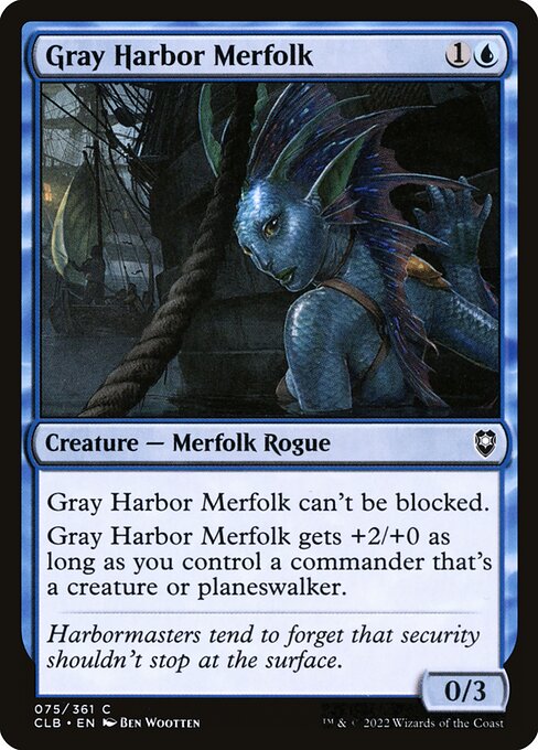 Gray Harbor Merfolk - Commander Legends: Battle for Baldur's Gate Common Card