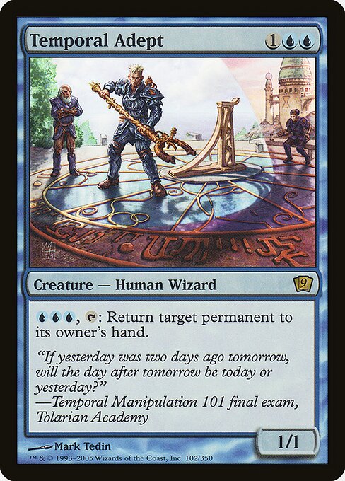 Temporal Adept - Ninth Edition Rare Card