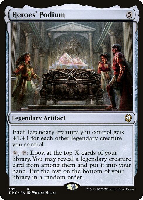 Heroes' Podium - Dominaria United Commander Rare Card