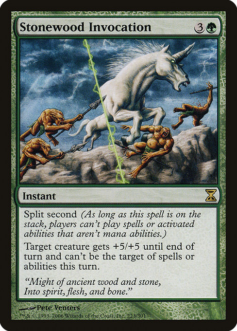 Stonewood Invocation - Time Spiral Rare Card