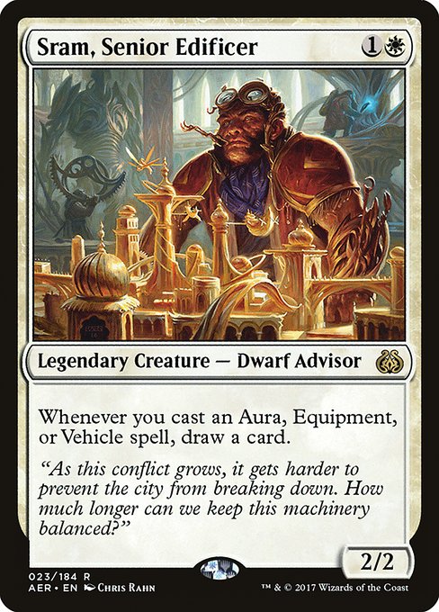 Sram, Senior Edificer - Aether Revolt Rare Card