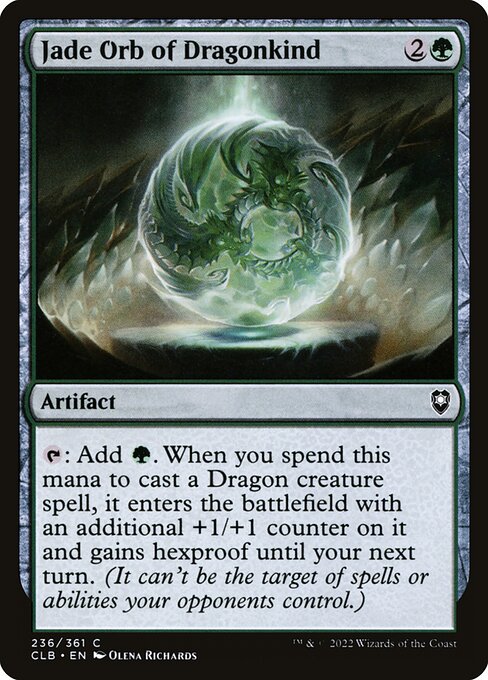 Jade Orb of Dragonkind - Commander Legends: Battle for Baldur's Gate Common Card