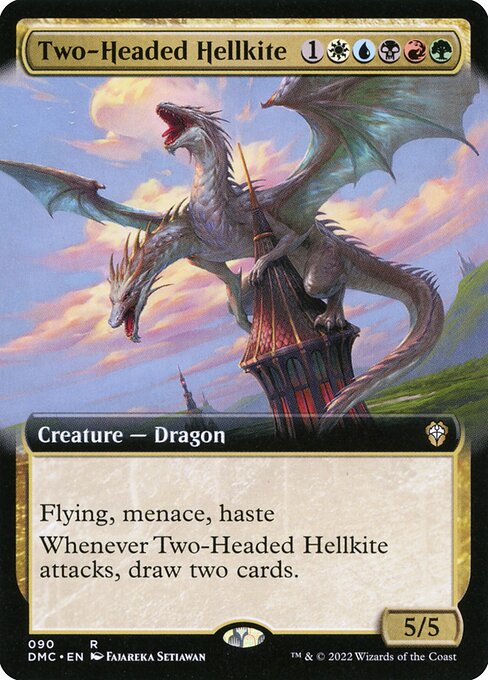 Two-Headed Hellkite - Dominaria United Commander Rare Card