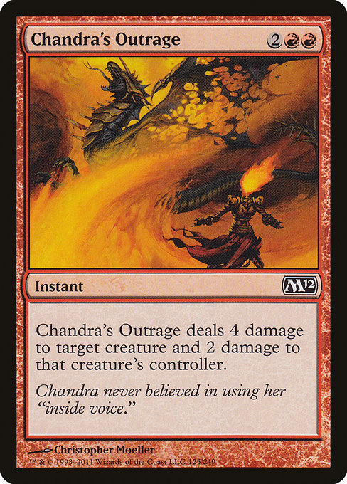 Chandra's Outrage - Magic 2012 Common Card